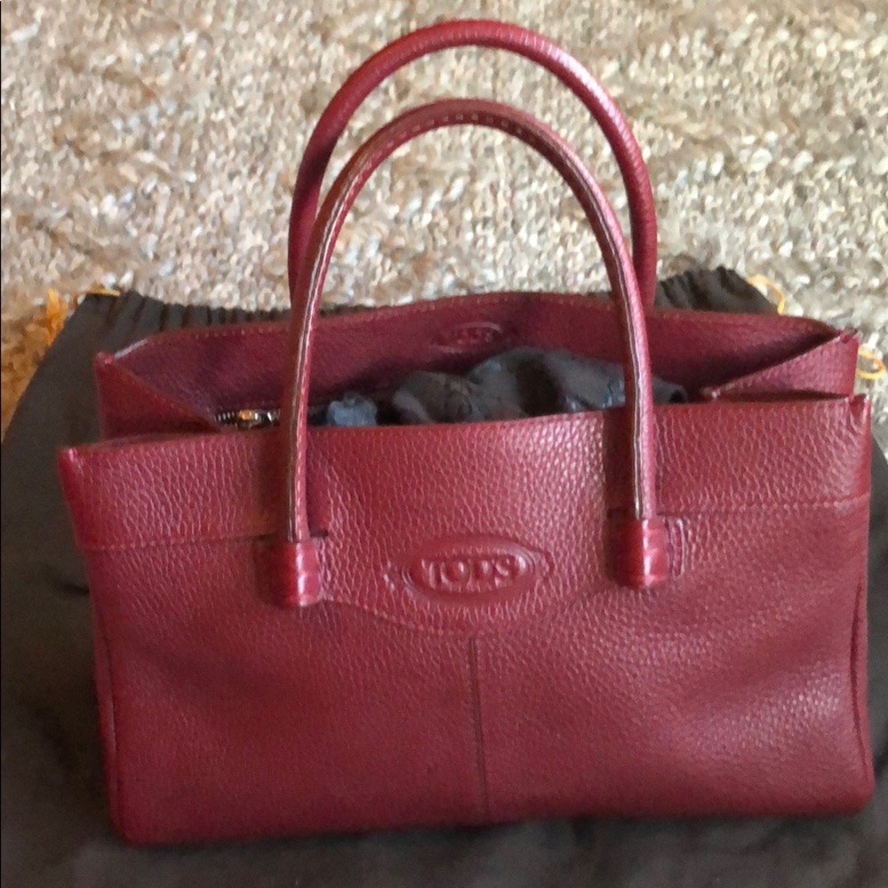 Authentic Tod’s red handbag